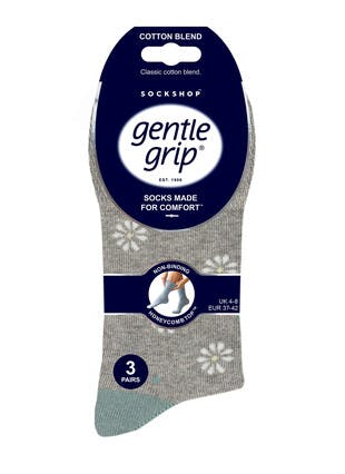3pk Cotton Rich Daisy Sock 