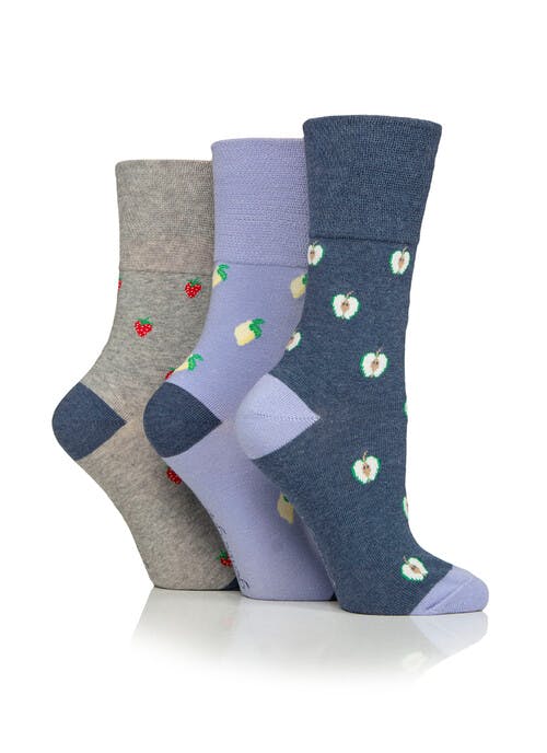 3pk Cotton Rich Fruit Sock 