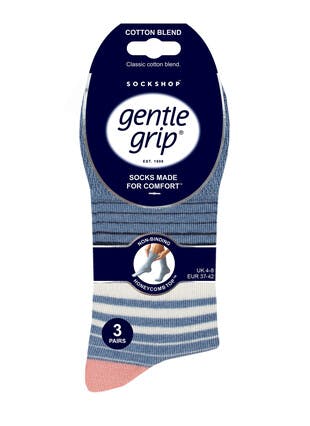 3pk Cotton Rich Stripe Sock 