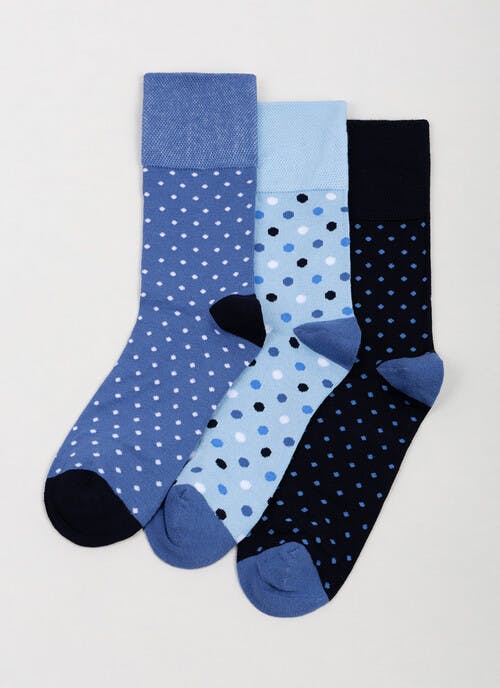 3pk Cotton Rich Comfort Top Socks