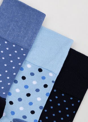 3pk Cotton Rich Comfort Top Socks