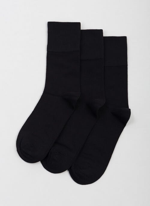 3pk Cotton Rich Comfort Top Socks