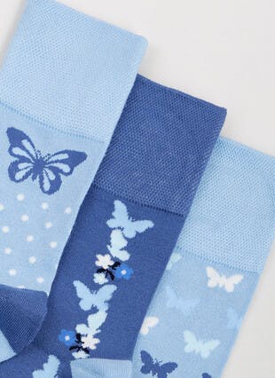 3pk Bamboo Comfort Top  Socks 