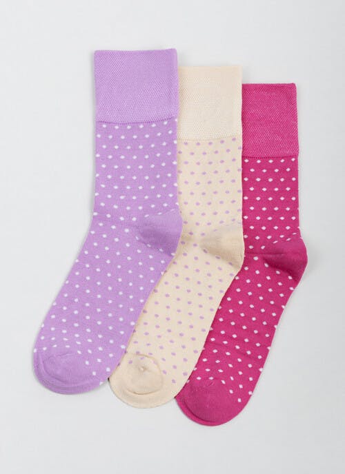 3pk Cotton Rich Comfort Top Socks