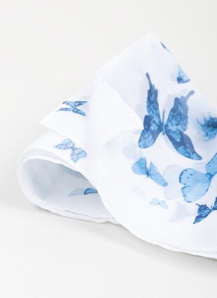 Lightweight Butterfly Print Scarf