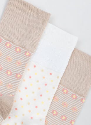 3pk Bamboo Comfort Top  Socks 