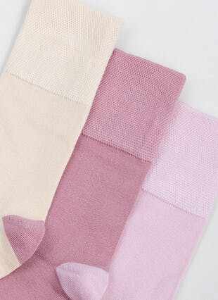 3pk Cotton Rich Comfort Top Socks