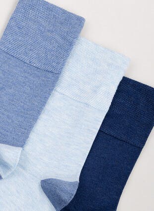3pk Cotton Rich Comfort Top Socks