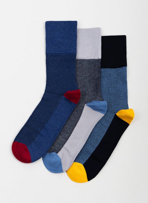 3pk Comfort Top Cotton Rich Socks