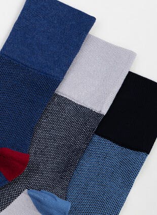 3pk Comfort Top Cotton Rich Socks