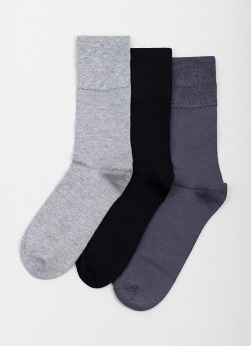 3pk Comfort Top Cotton Rich Socks