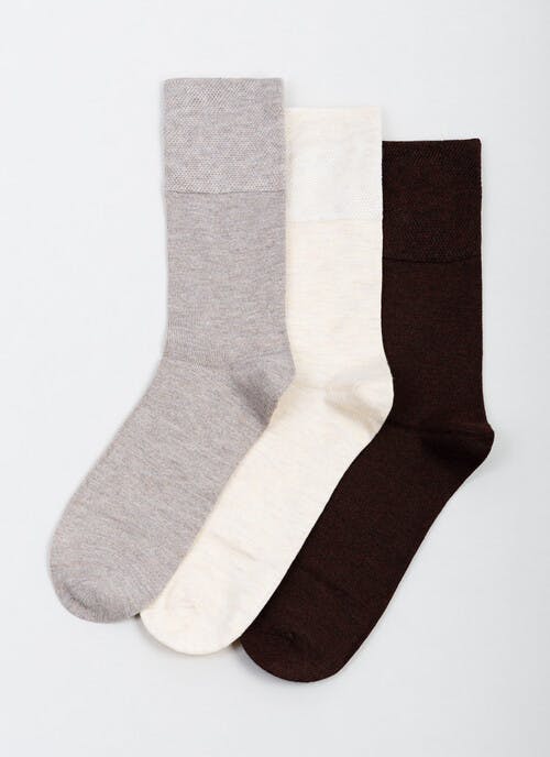 3pk Comfort Top Cotton Rich Socks