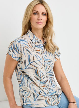 Cap Sleeve Soft Jersey Shirt 