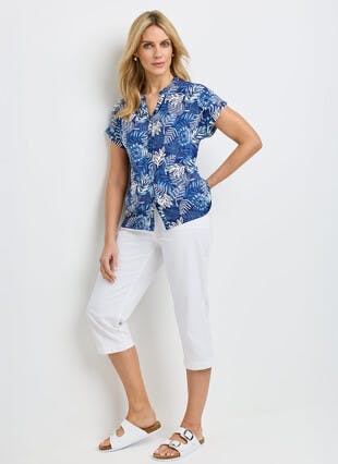 Pure Cotton Crop Trousers