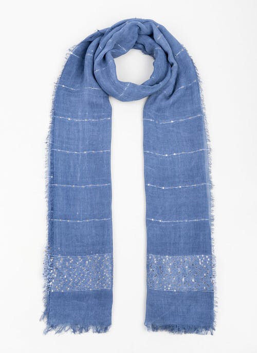 Sequin Metallic Viscose Scarf 