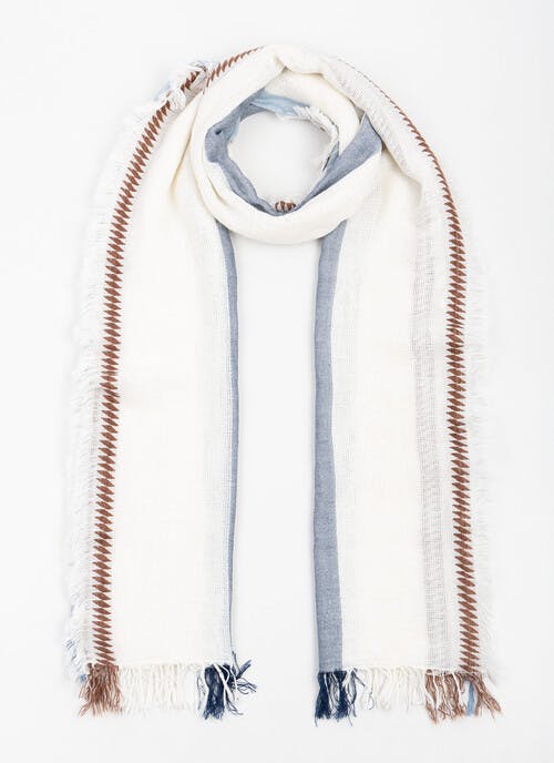 Linen Stripe Scarf