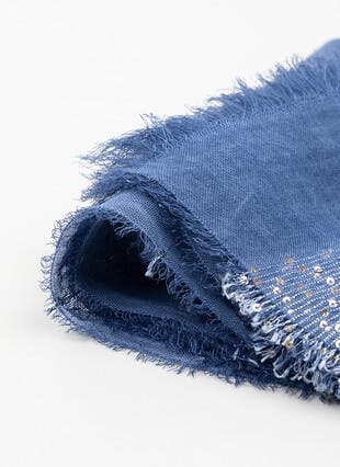 Sequin Metallic Viscose Scarf 