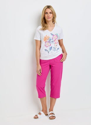 Pure Cotton Crop Trousers