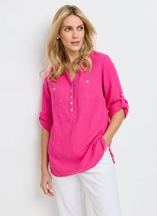 Pure Cotton Double Cloth Blouse