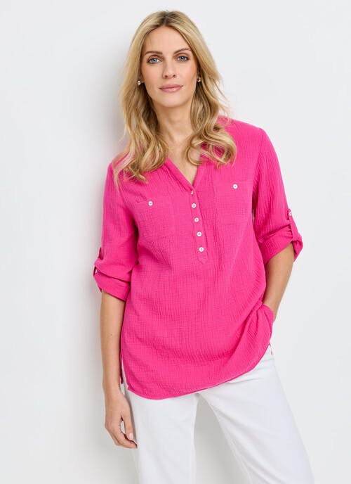 Pure Cotton Double Cloth Blouse