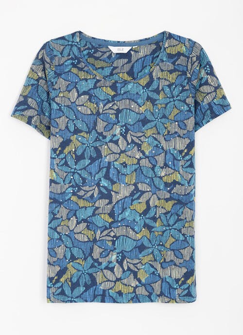 Cotton Blend Printed T-Shirt