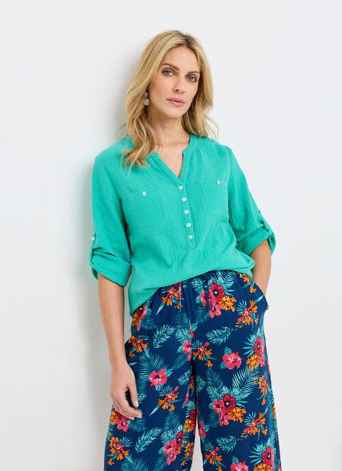 Pure Cotton Double Cloth Blouse