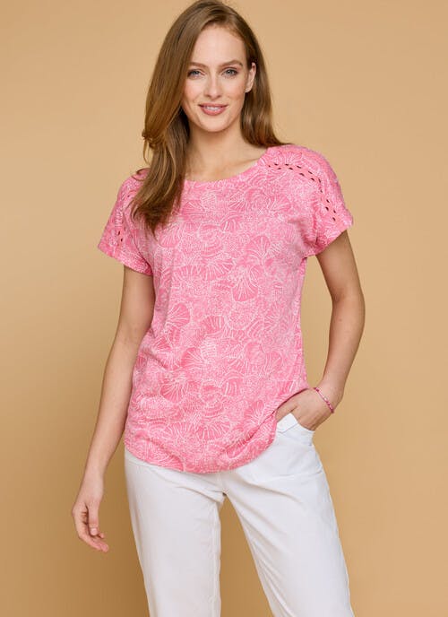 Linen Blend Rick Rack Top