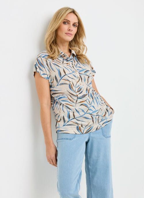 Cap Sleeve Soft Jersey Shirt 