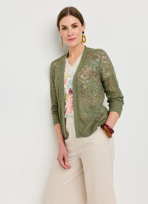 Textured Edge To Edge Cardi Shrug