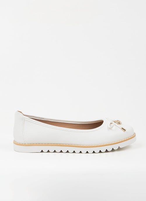 Slip on Ballerina Shoe With Charm