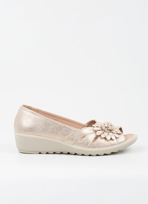 Comfy Slip On Shimmer Open Toe Shoes