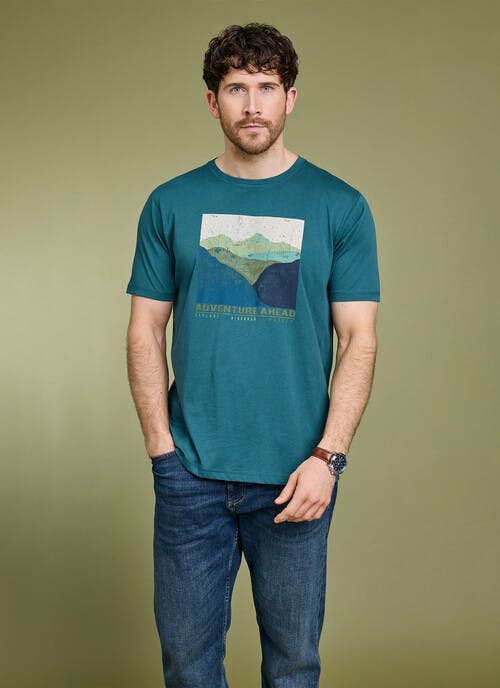 Pure Cotton Jersey Printed T- Shirt