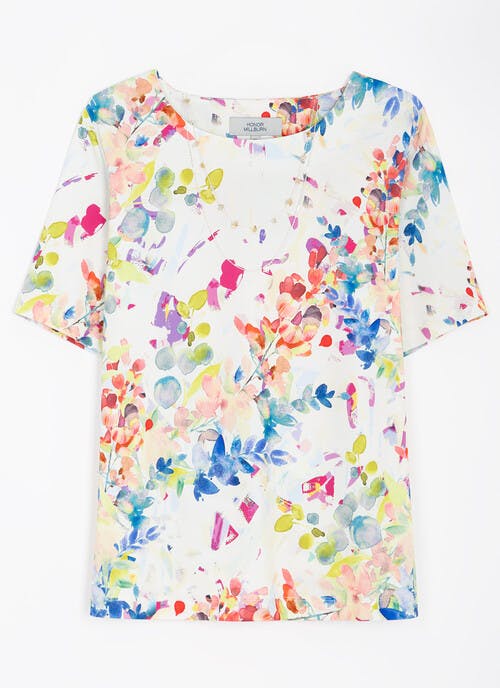 Floral Print Necklace Top