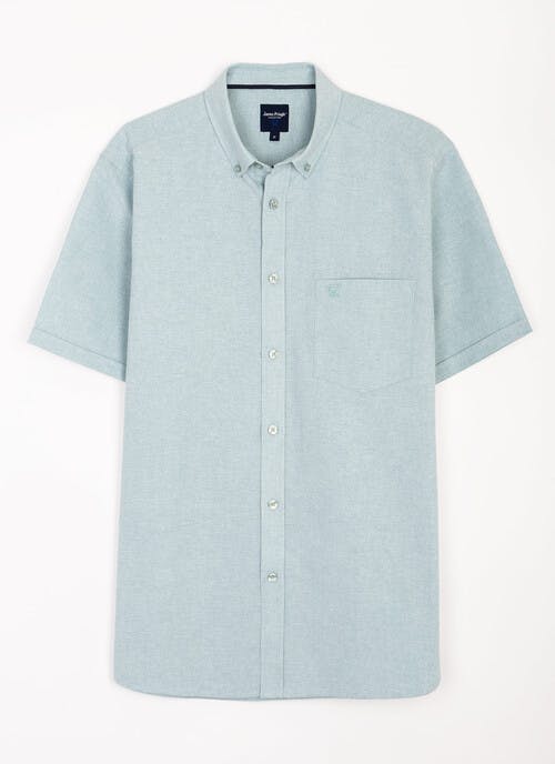 Pure Cotton Poplin Printed Short Sleeve Shirt