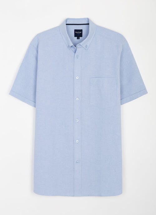 Pure Cotton Poplin Printed Short Sleeve Shirt