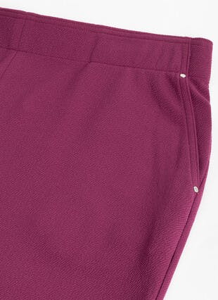 Crepe Textured Pull On Trousers