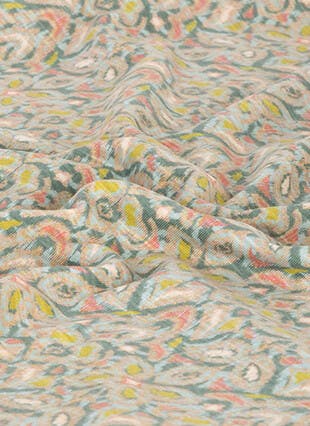 Pure Cotton Stitch Trim Printed Vest