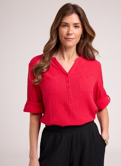 Pure Cotton Double Cloth Blouse