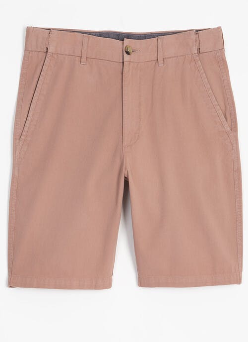 Regular Fit Cotton Garment Dyed Chino Short