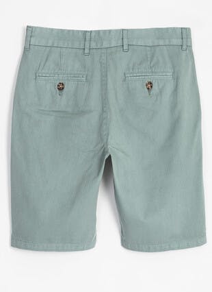 Regular Fit Cotton Garment Dyed Chino Short