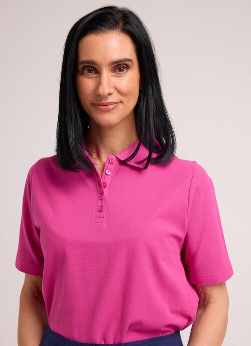 Pure Cotton Pique Polo Shirt