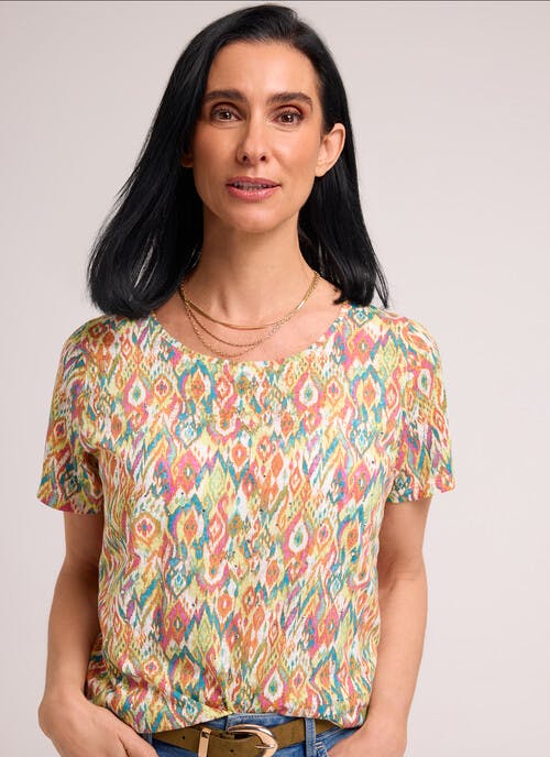 Cotton Blend Printed T-Shirt