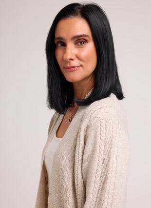 Ribbed Edge To Edge Cardigan