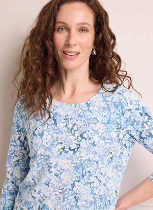 Soft Touch Jersey Print Top