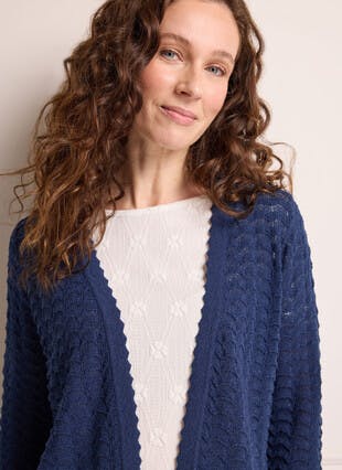 Textured Edge to Edge Cardigan