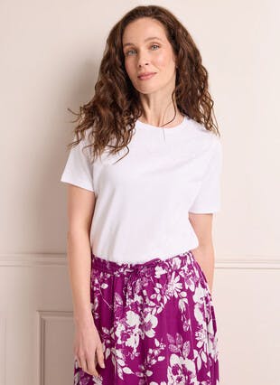 Pure Cotton Embroidered T-Shirt
