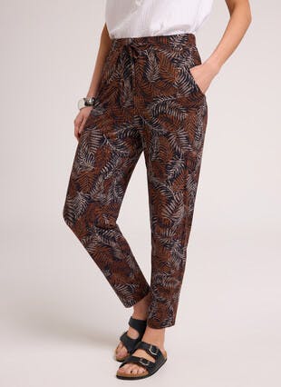 Jersey Pull On Fern Print Trouser