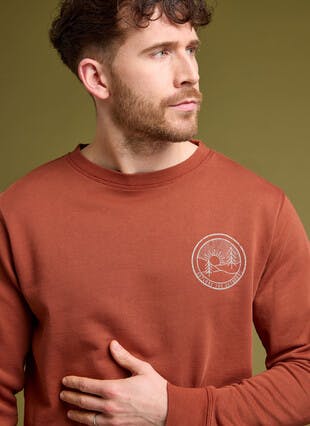 Pure Cotton Graphic Print Sweatshirt