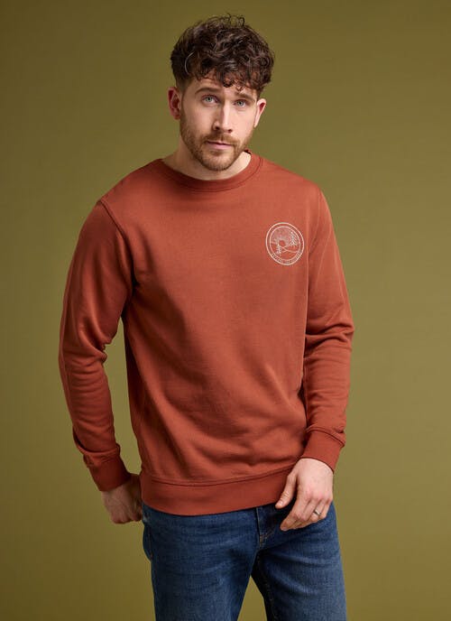 Pure Cotton Graphic Print Sweatshirt