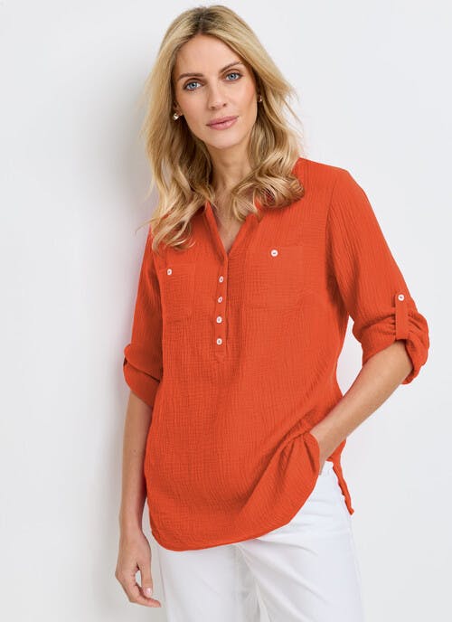 Pure Cotton Double Cloth Blouse